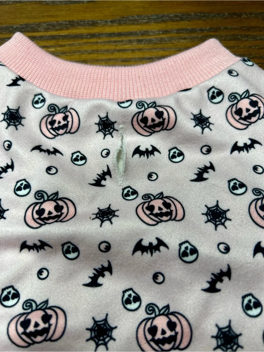 Pink Halloween 'Boo!' One-Piece Pajamas for Dog - Worn Once - L